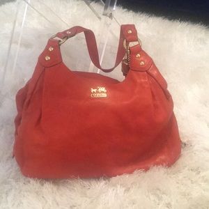 Orange Coach Bag